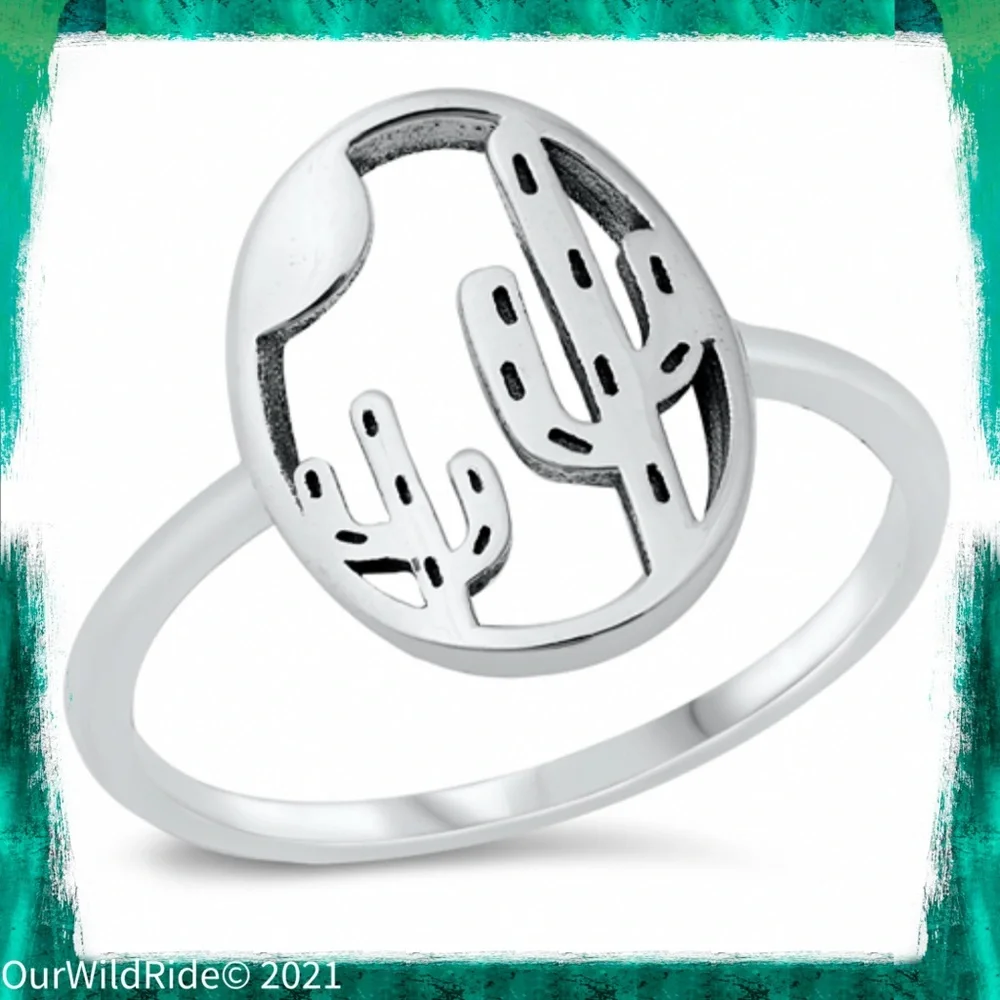 Sterling‎ Silver Saguaro Ring
